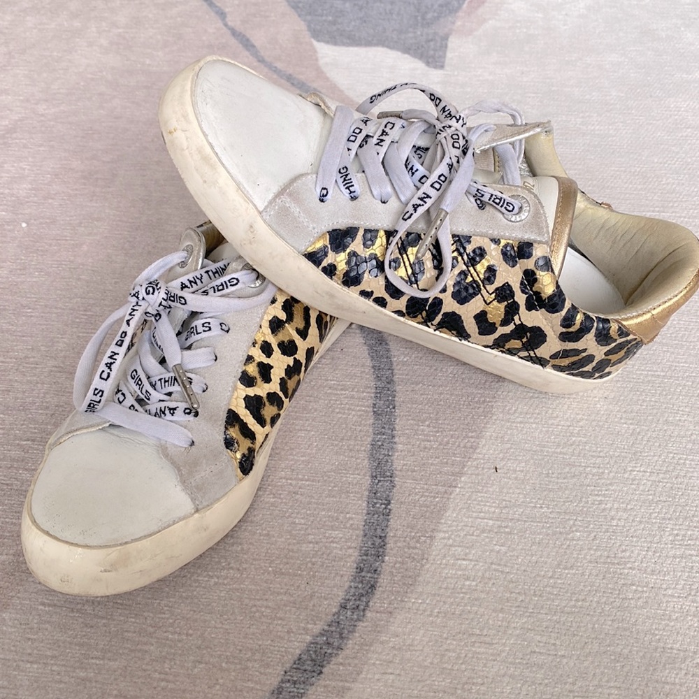 Cheetah print sneakers!